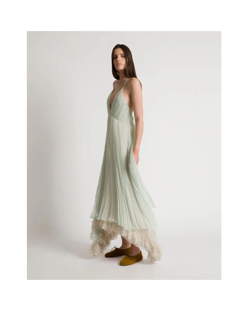Alberta Ferretti Green Party Dresses