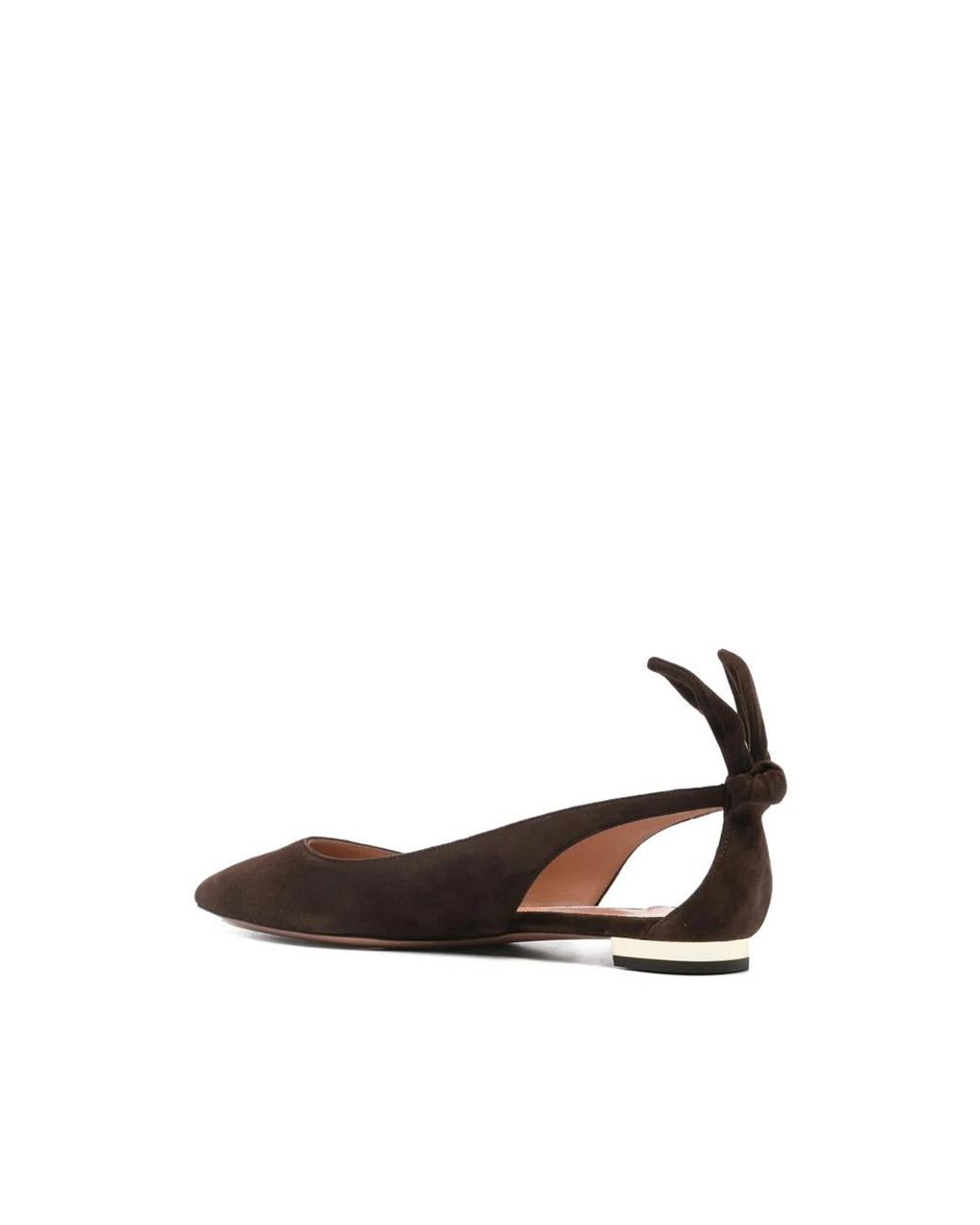 Aquazzura Brown Ballet Flats