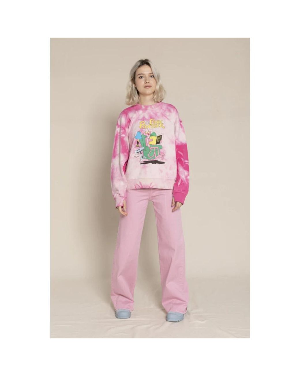 Finger In The Nose Pink Wide Trousers