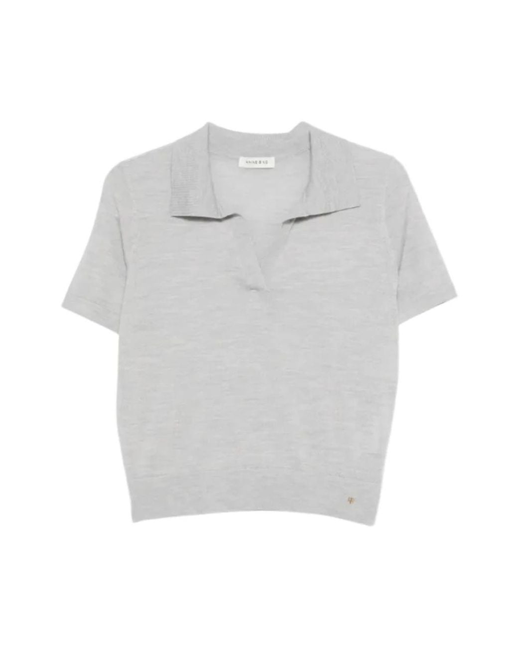 Anine Bing Gray Polo Shirts