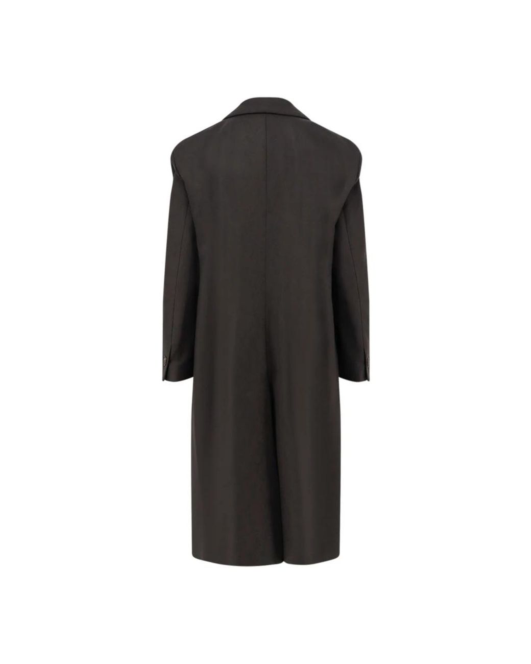 Hevò Black Double-Breasted Coats