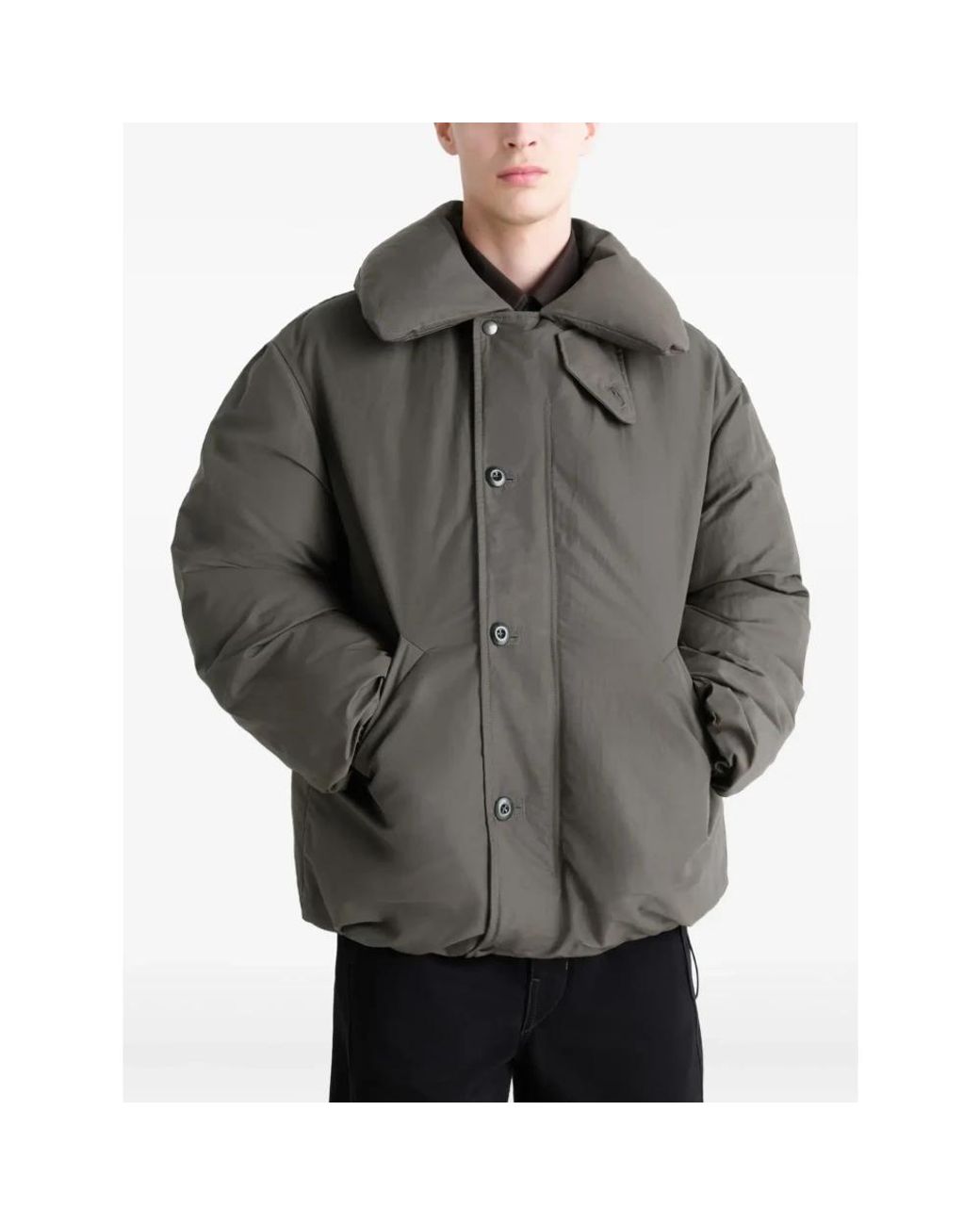 Winter Jackets Lemaire de hombre de color Gray