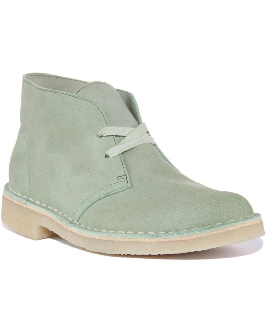 Clarks Green Lace-Up Boots