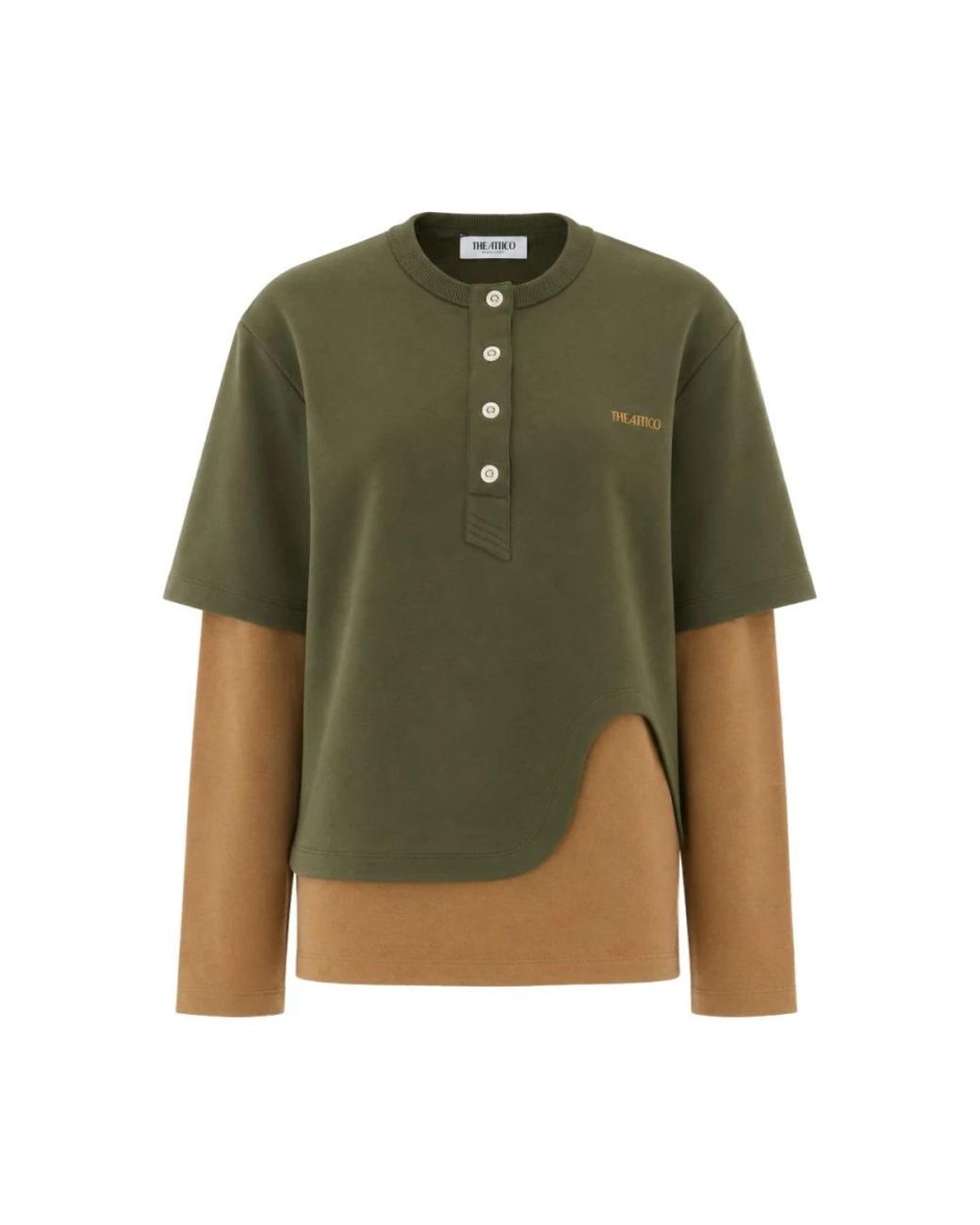 The Attico Green Long Sleeve T-Shirts