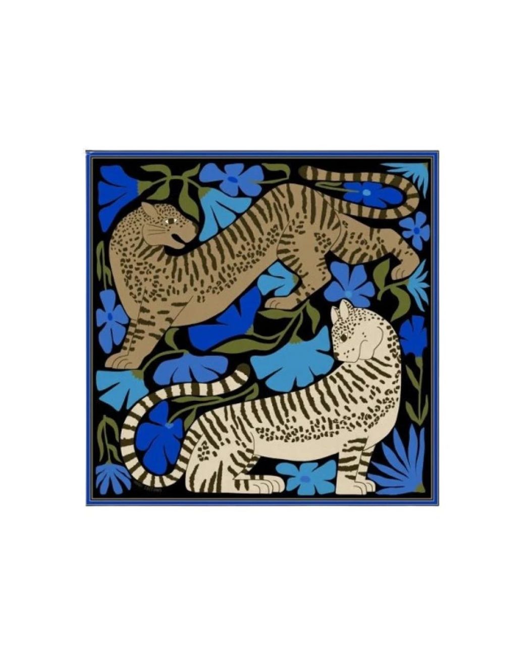 Inoui Edition Blue Silk Scarves