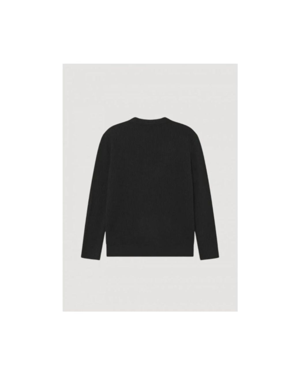 Les Deux Black Round-Neck Knitwear for men