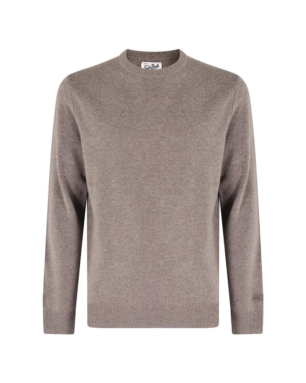 Mc2 Saint Barth Off Crew Neck Sweater in het Gray voor heren