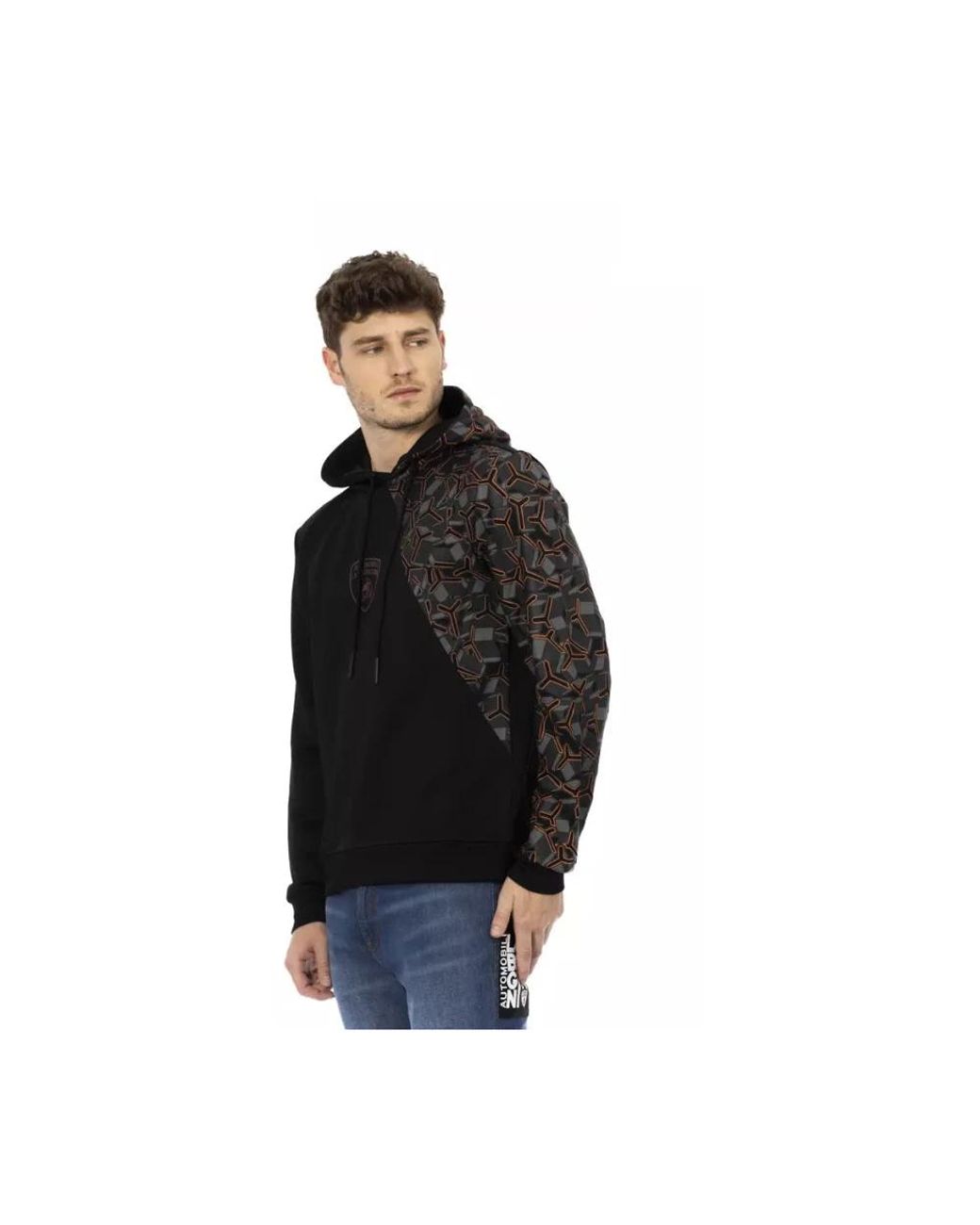 Automobili Lamborghini Black Hoodies for men