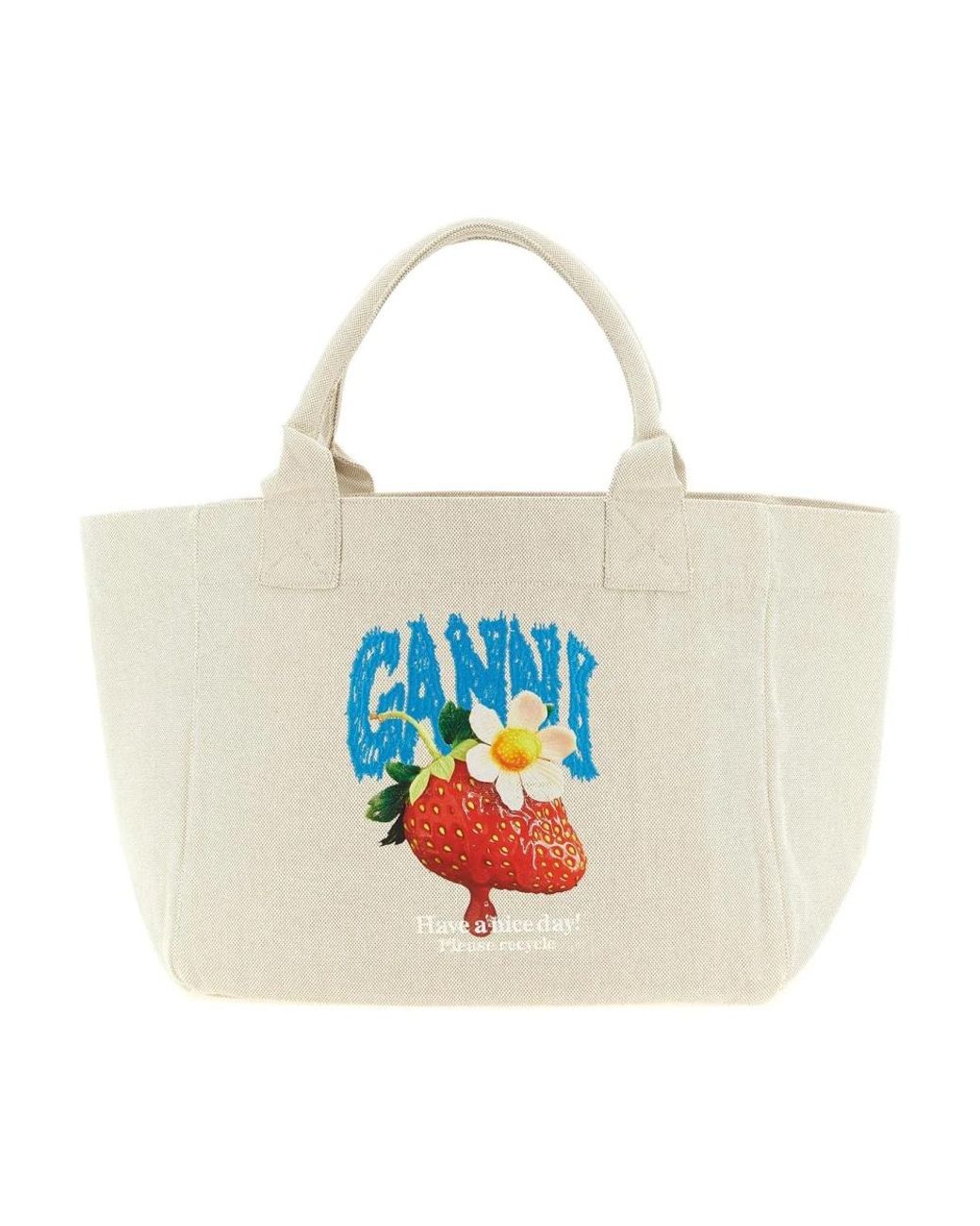 Ganni Red Shopping Bags