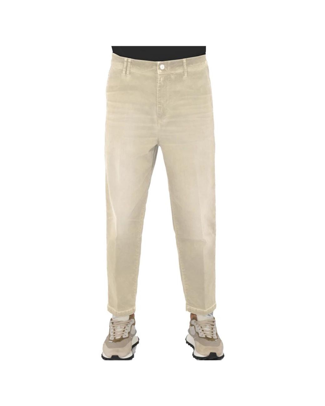 CYCLE Chino Over Cropped Old Died Gerades Jeans in Natural für Herren