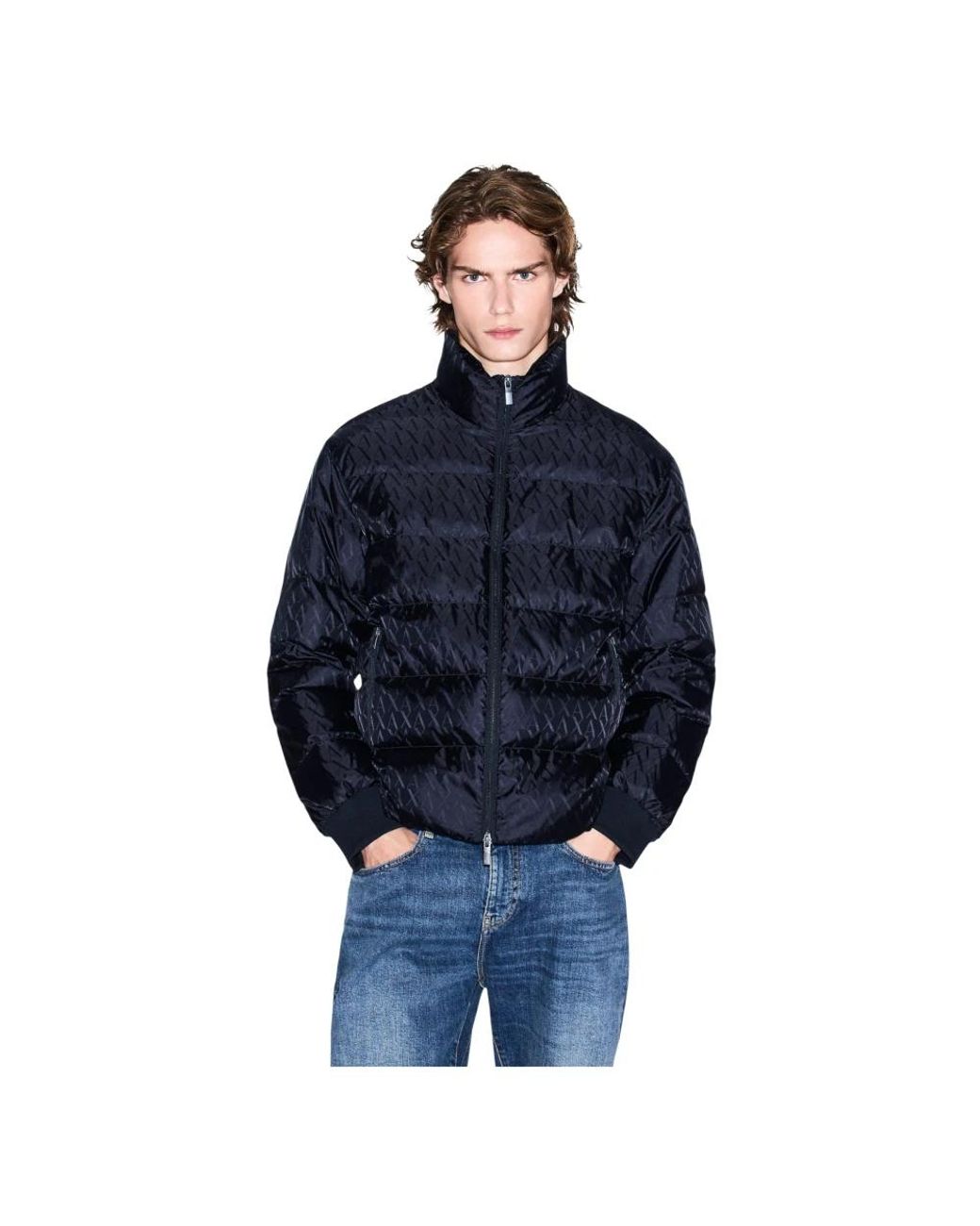ARMANI EXCHANGE Blue Down Jackets for men