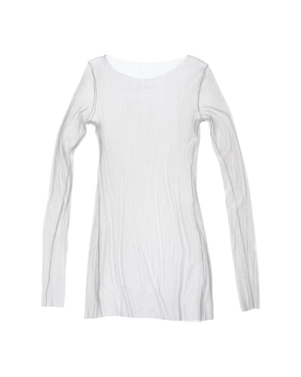 Cortana White Long Sleeve Tops