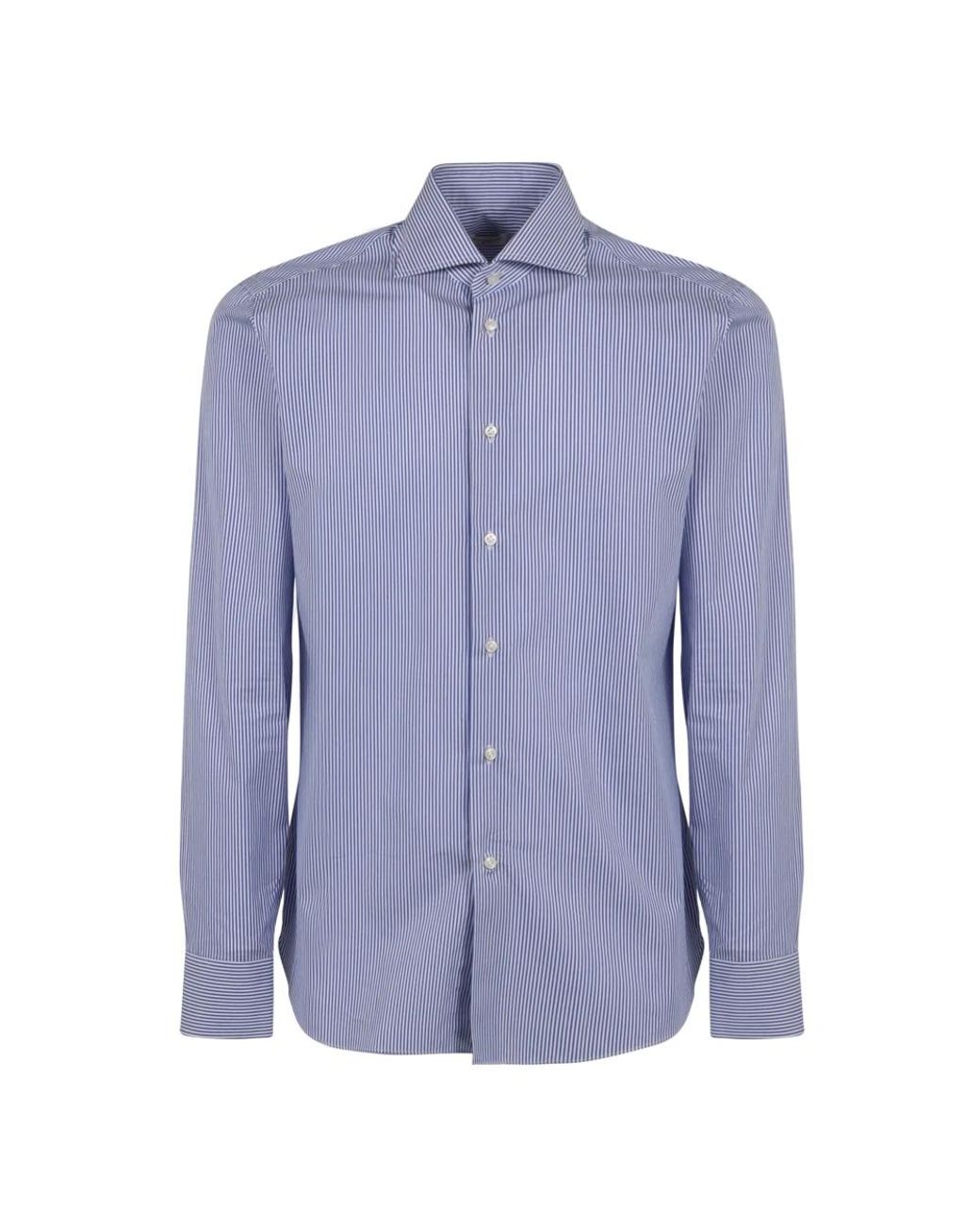 Borriello Blue Casual Shirts for men