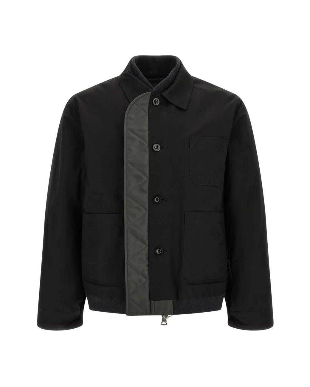 Sacai Black Light Jackets for men