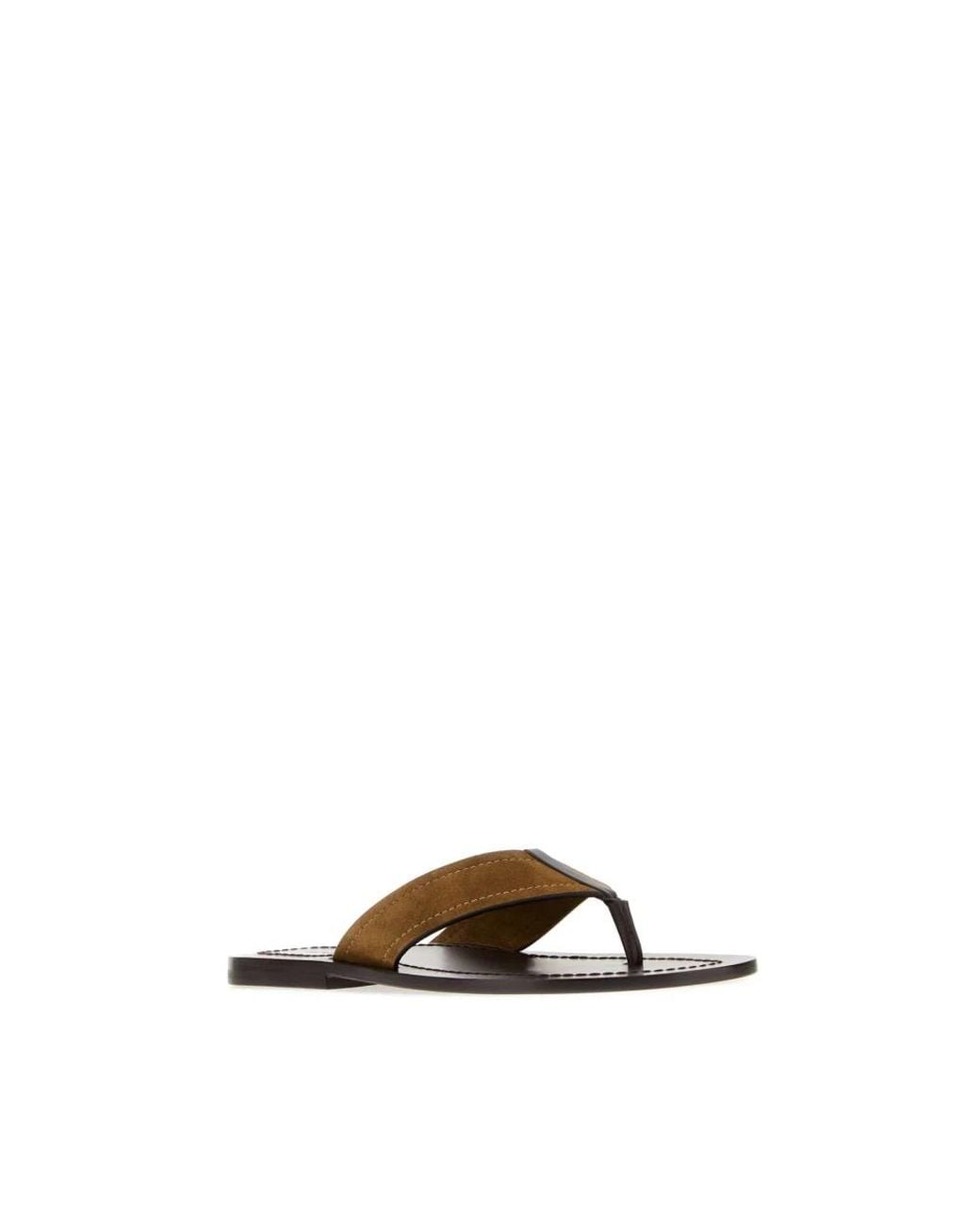 The Row Brown Flip Flops