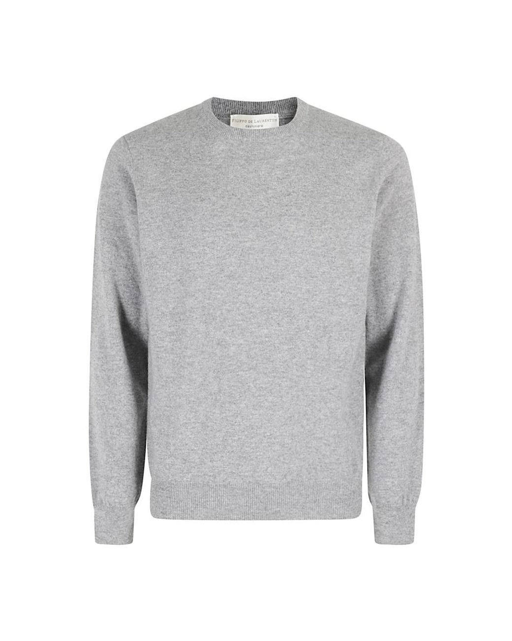 FILIPPO DE LAURENTIIS Gray Cashmere Knitwear for men