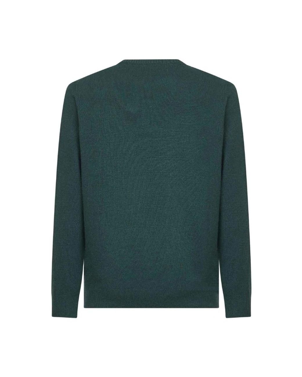 Mc2 Saint Barth Green Round-Neck Knitwear for men