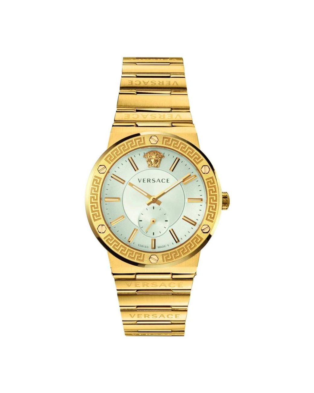 Versace Greca Logo Uhr in Metallic für Herren