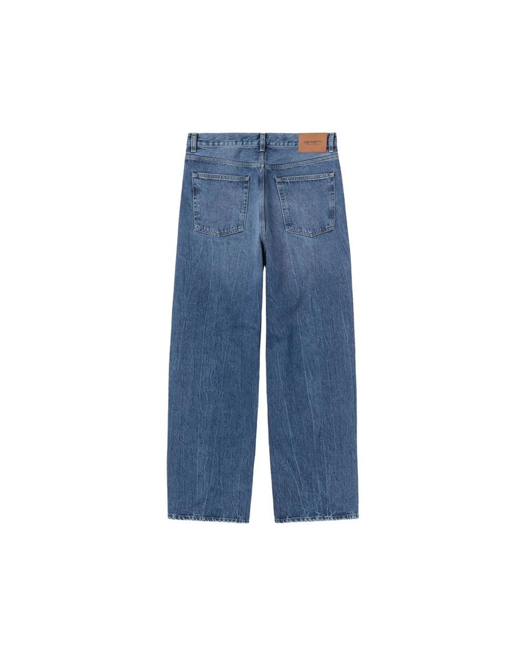 Carhartt Blue Straight Fit Jeans for men
