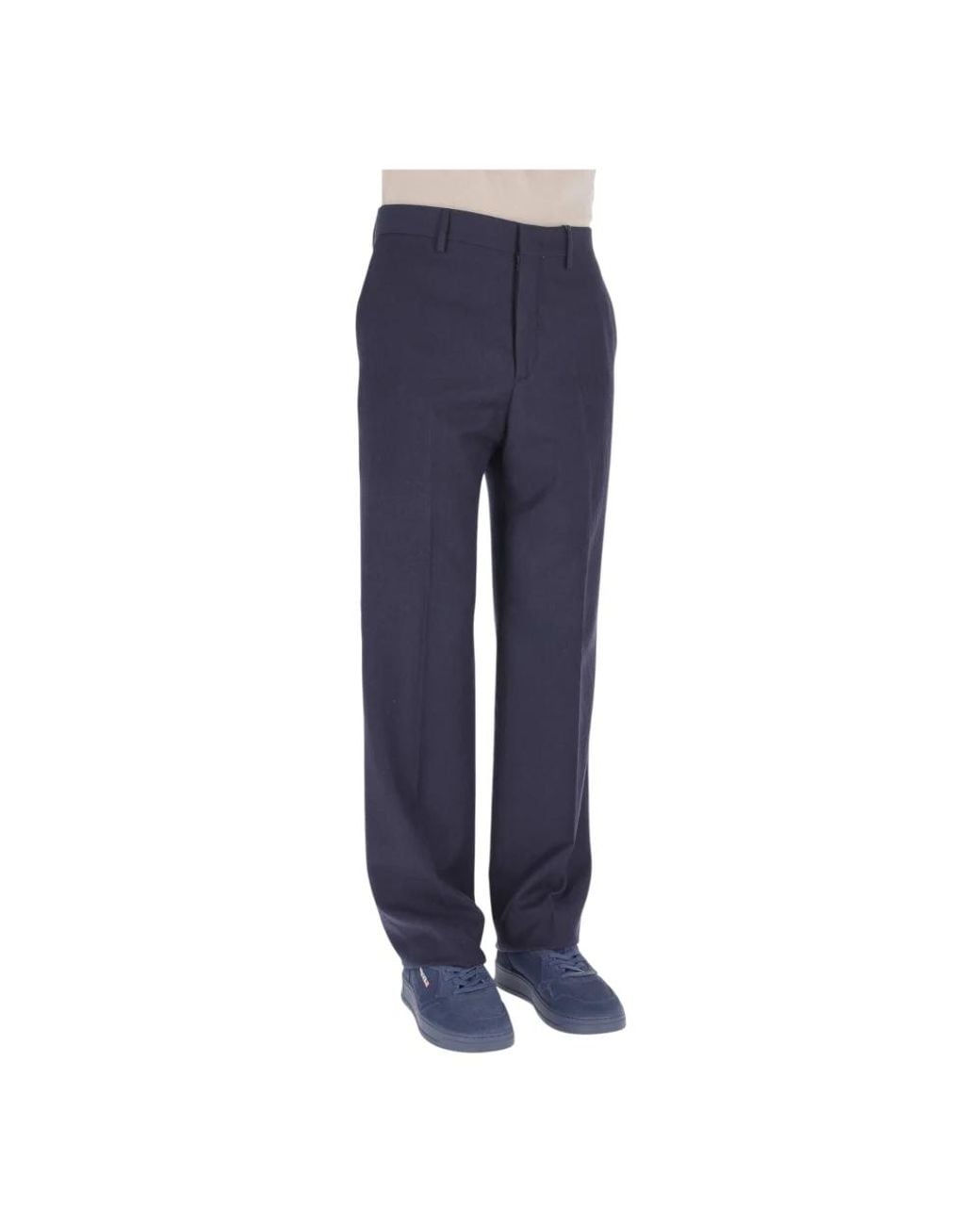 Tagliatore Blue Straight Trousers for men