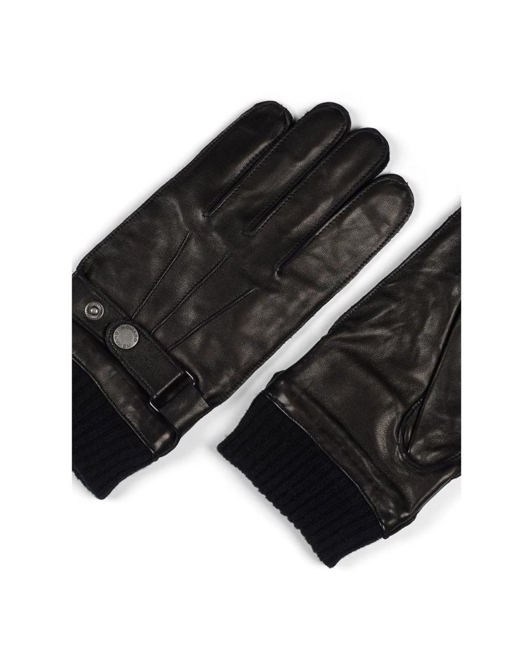 Howard London Black Gloves for men