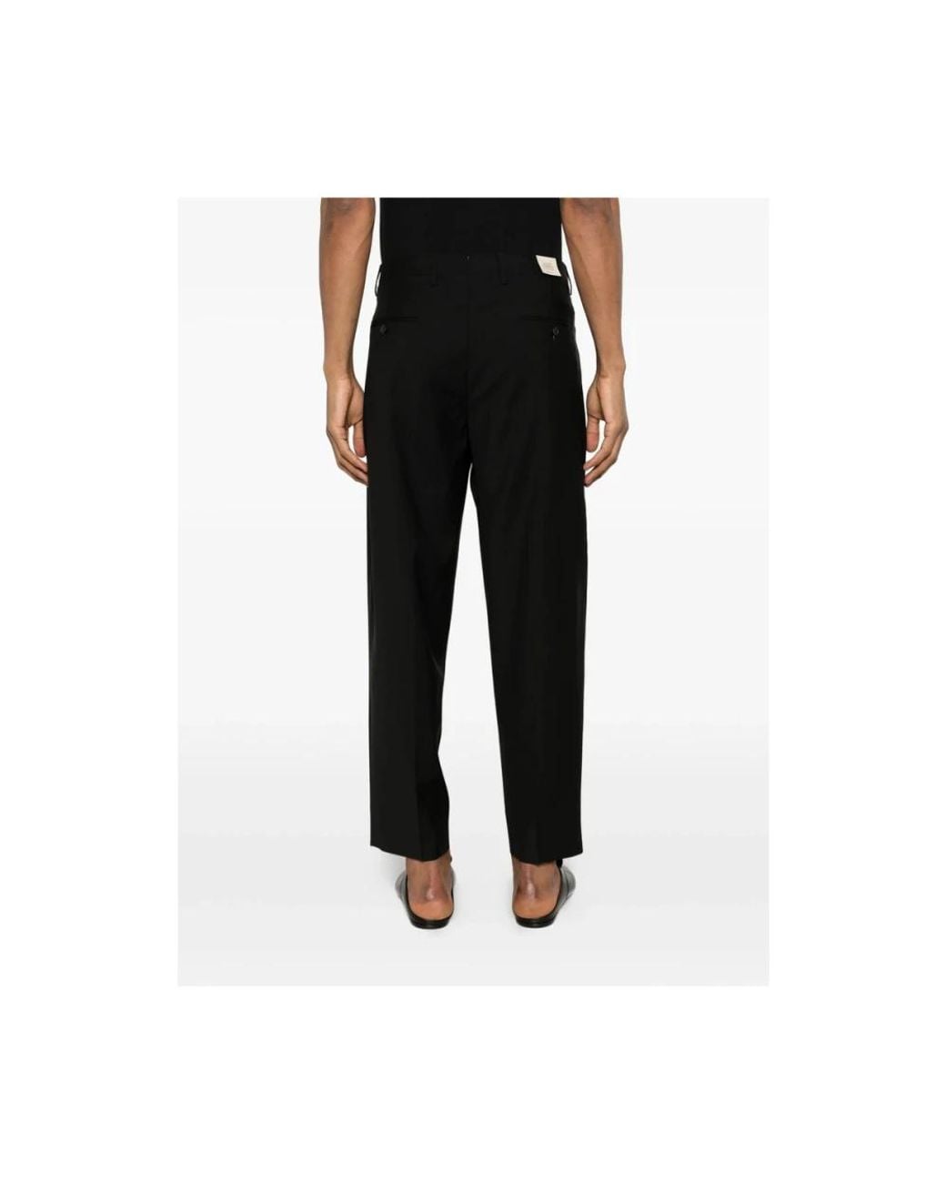 BRIGLIA Black Suit Trousers for men