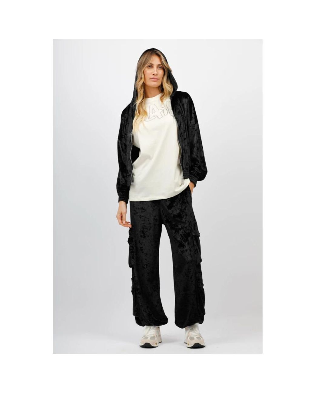 DISCLAIMER Black Wide Trousers