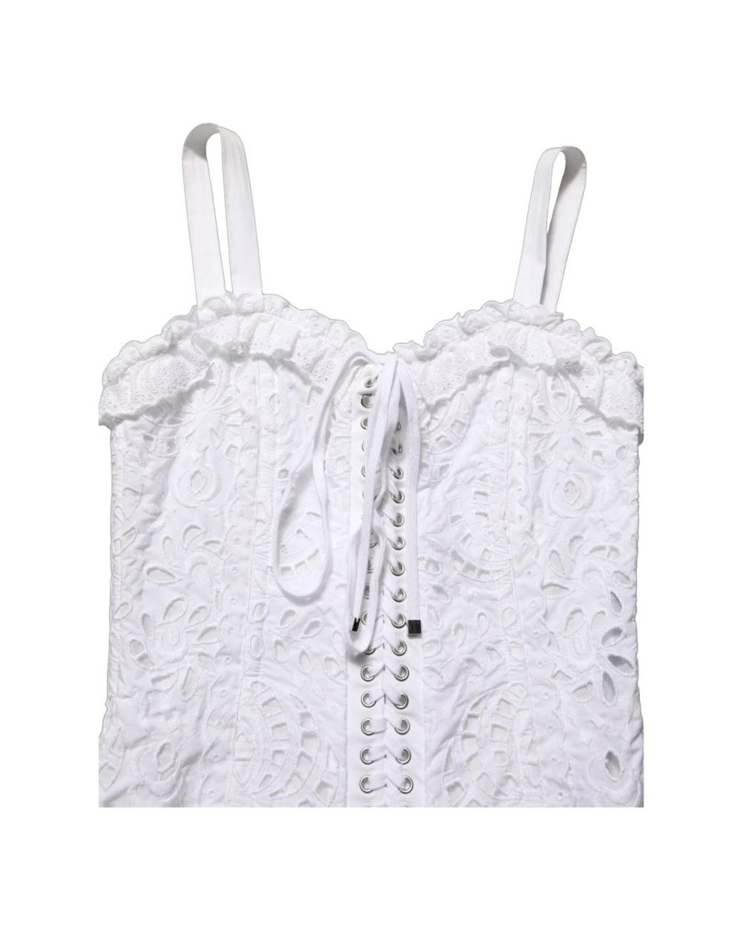 Dolce & Gabbana White Short Dresses