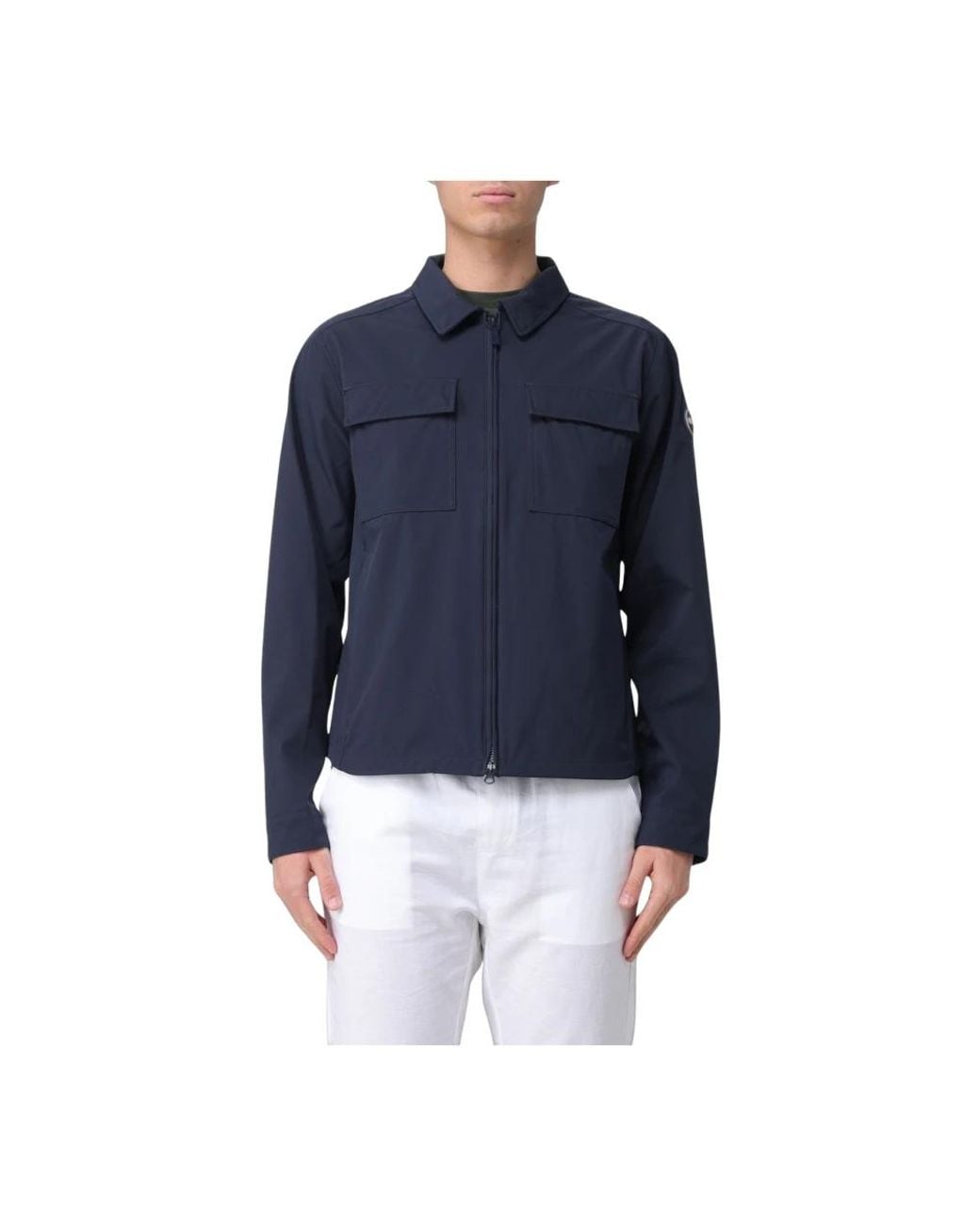 Colmar Softshell Shacket in het Blue voor heren