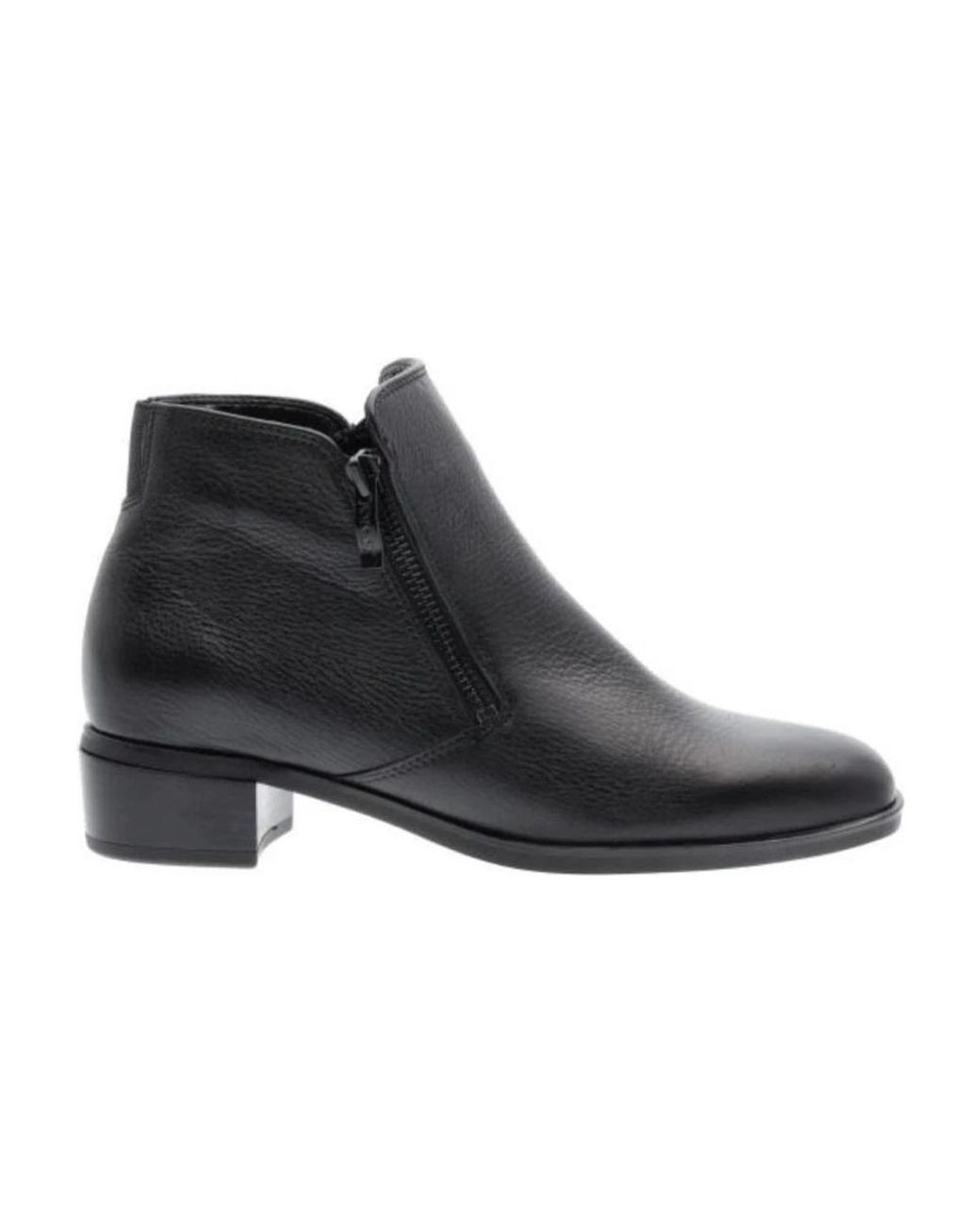 Ara Black Heeled Boots