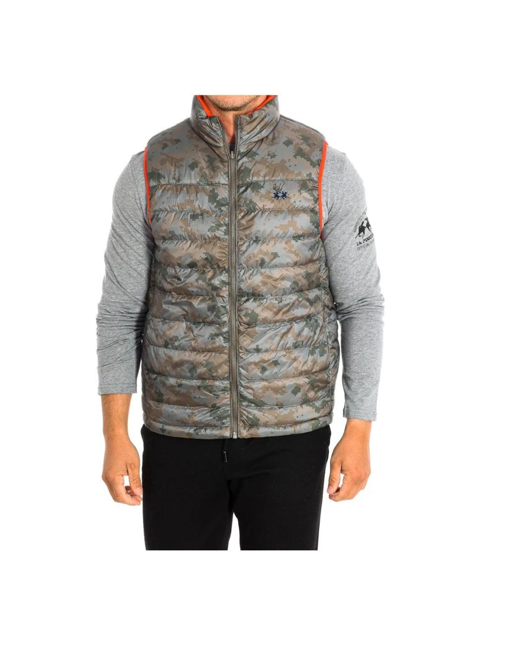 La Martina Gray Vests for men
