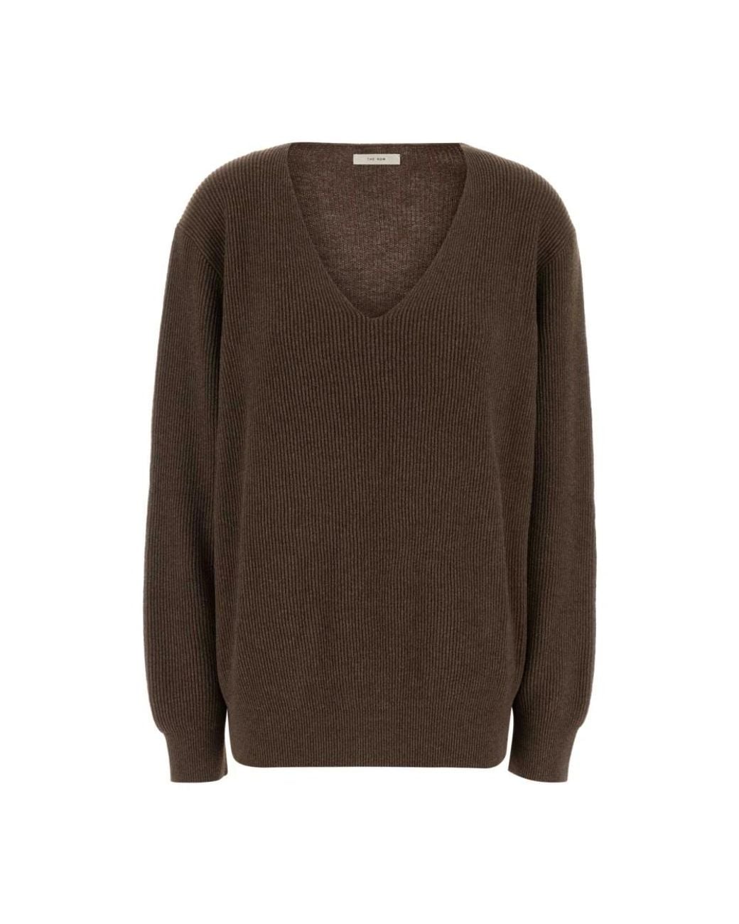 The Row Brown V-Neck Knitwear for men