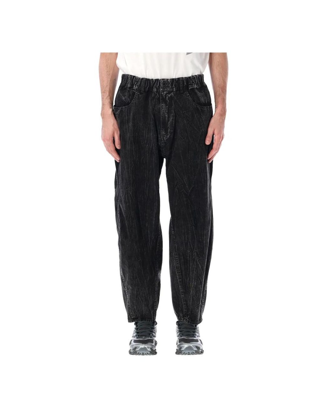 And Wander Black Loose-Fit Jeans for men