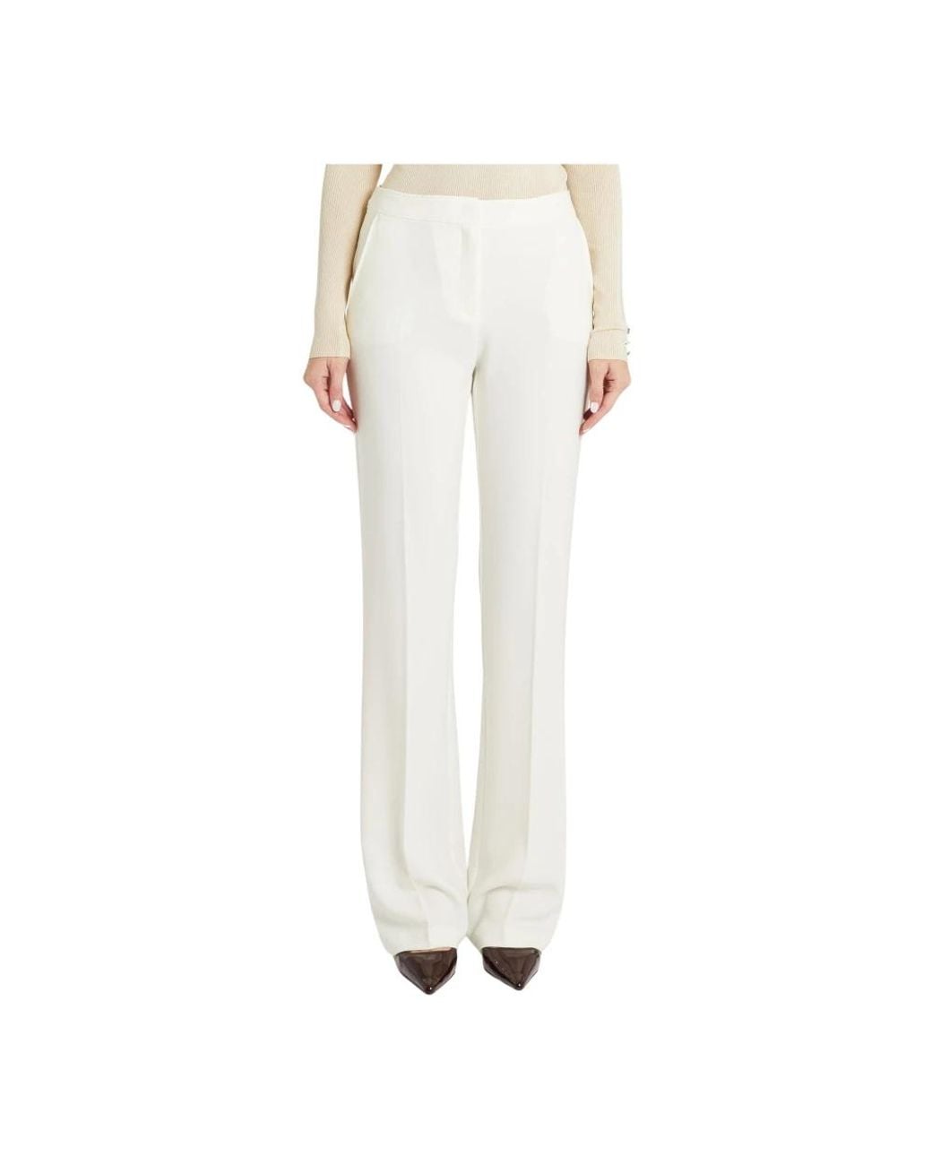 Pennyblack White Straight Trousers