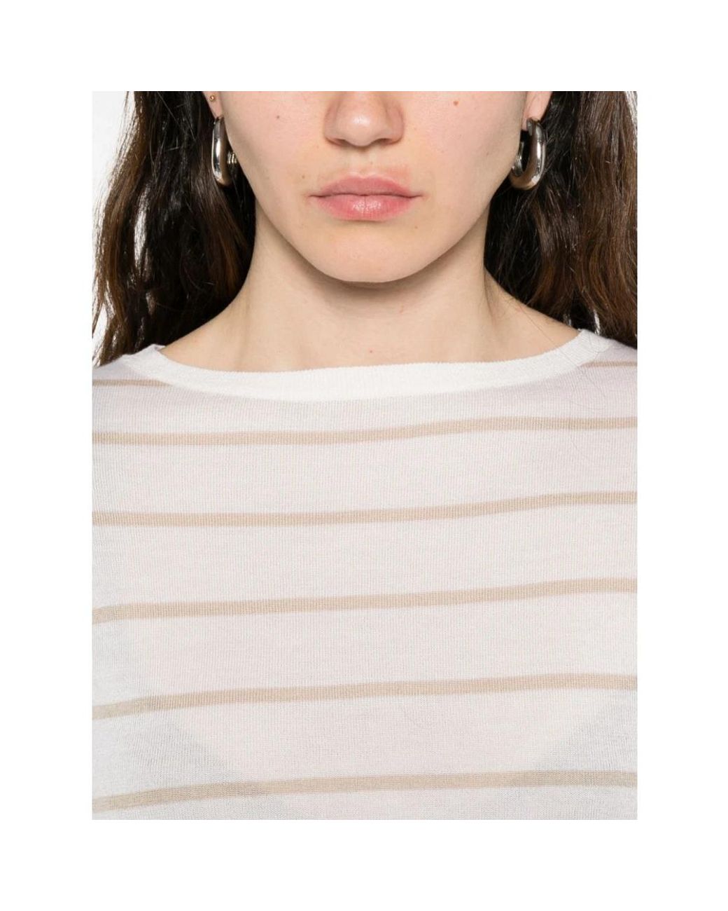 Max Mara White Pullover Aus Reinem Kaschmir
