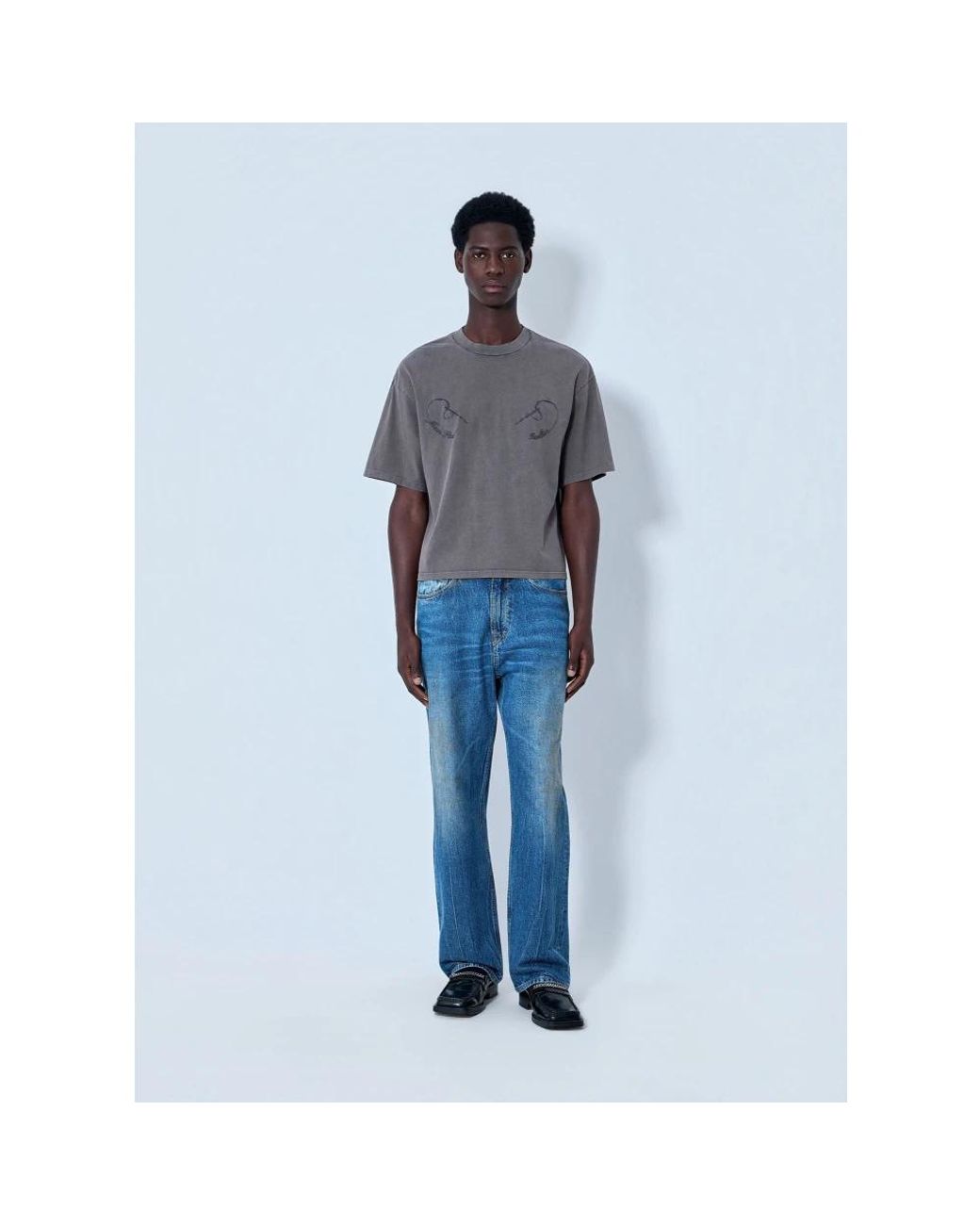 Jean Paul Gaultier Blue T-Shirts for men