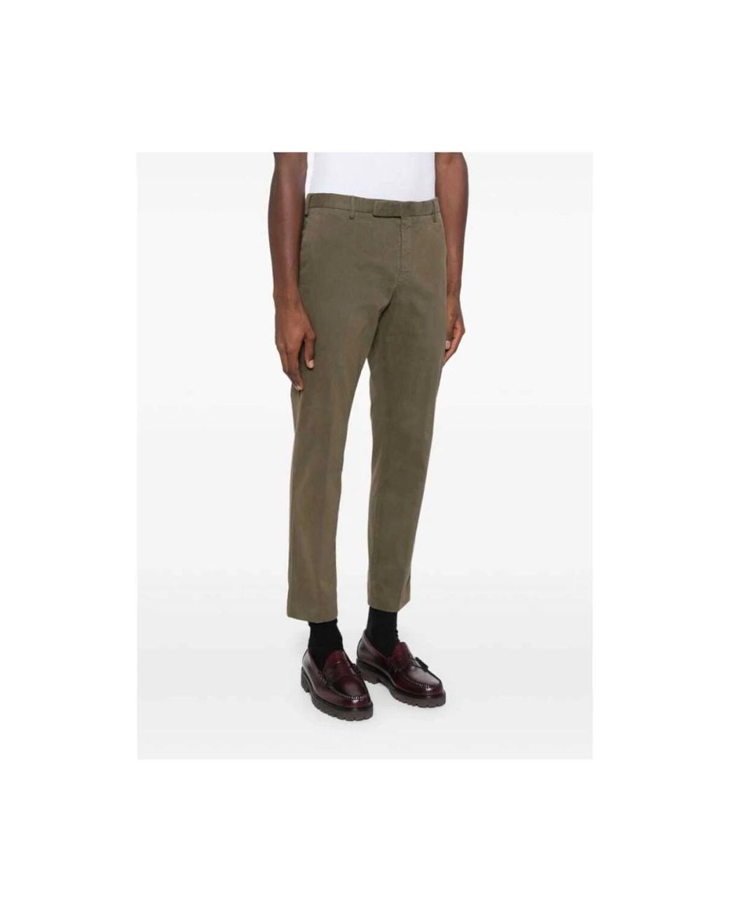 PT01 Green Chinos for men