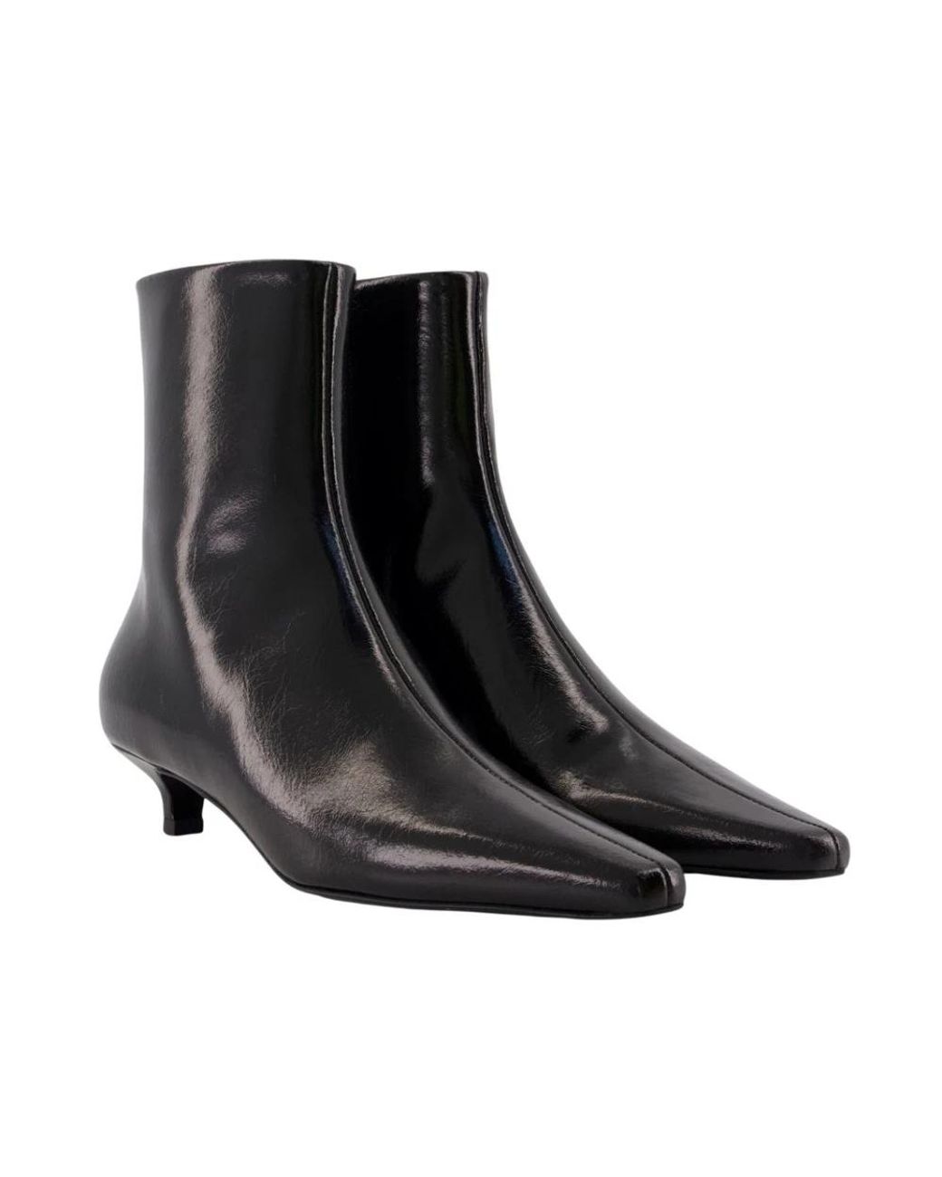 Totême  Black Slim Ankle Boots