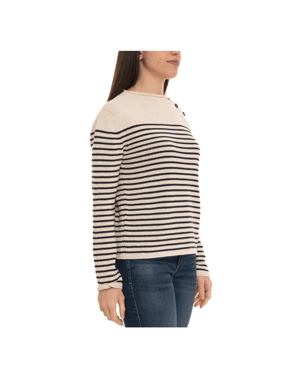 Weekend by Maxmara White Round-Neck Knitwear