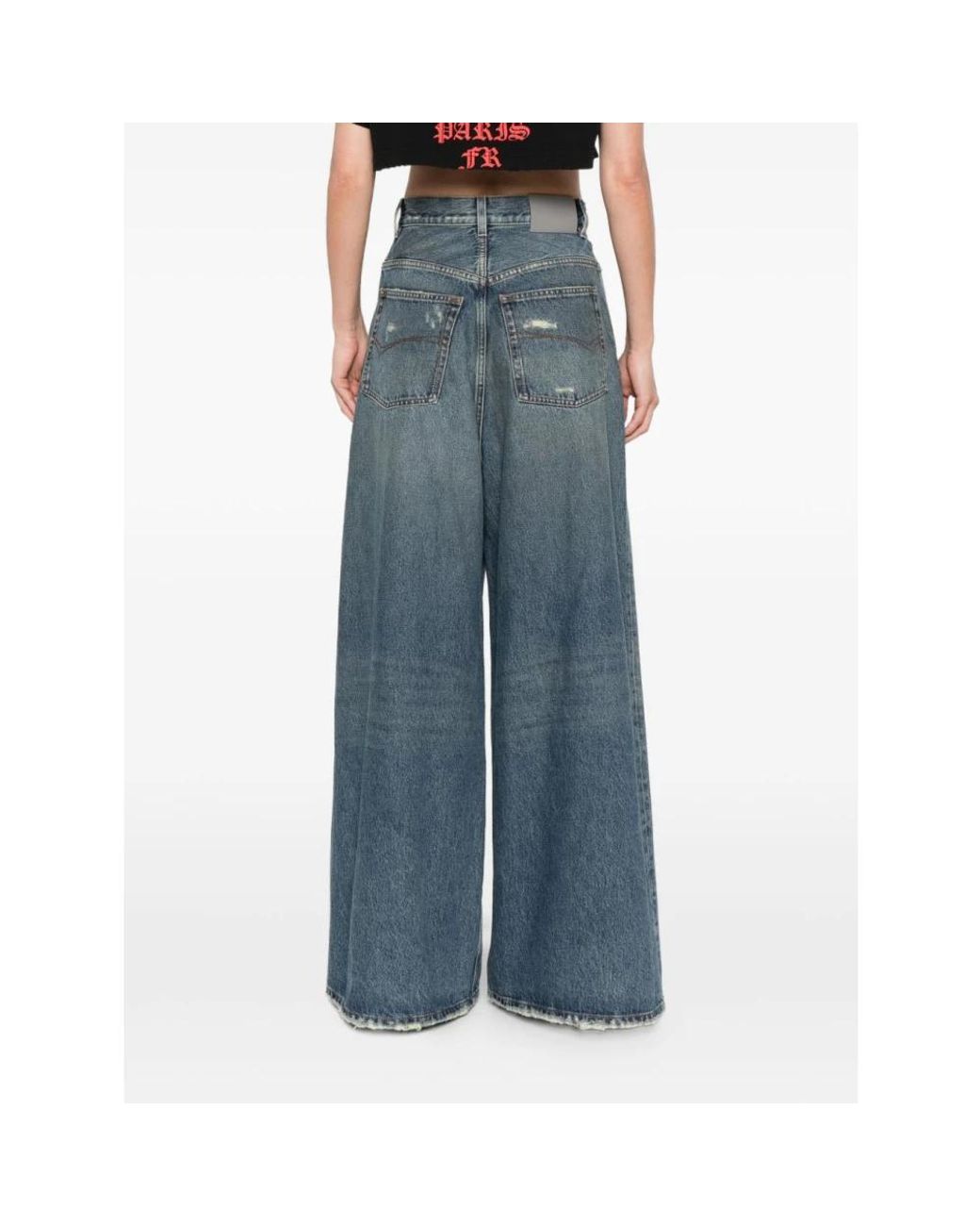 Balenciaga Blue Wide Jeans