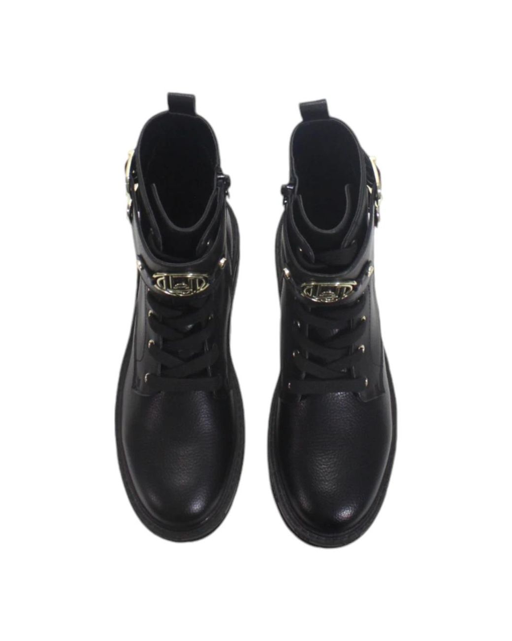 Liu Jo Black Lace-Up Boots
