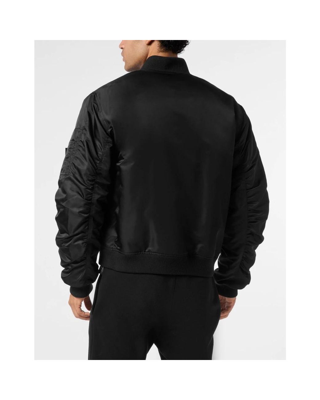 Veste Bomber À Plaque Logo Philipp Plein pour homme en coloris Black