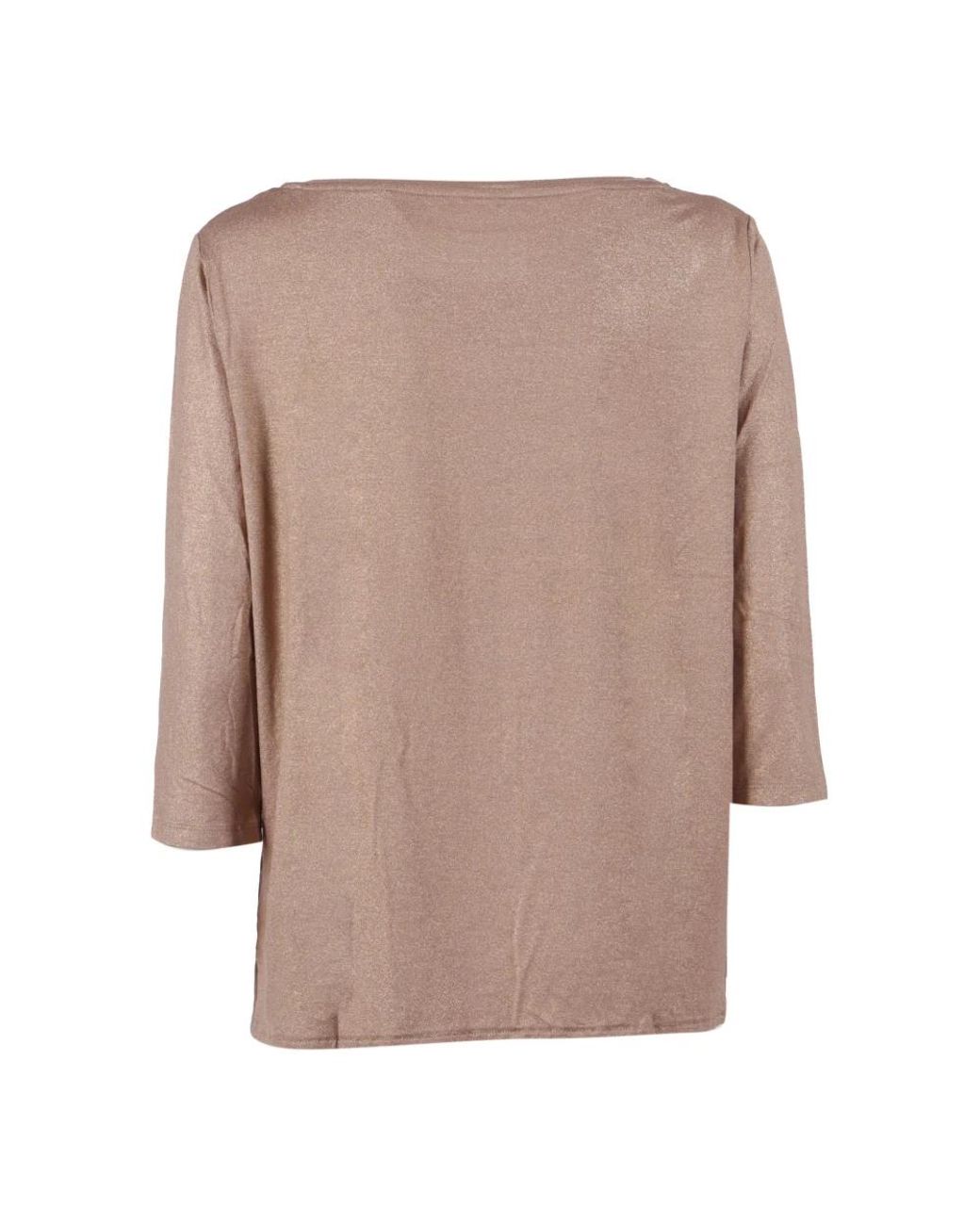 Majestic Filatures Brown Round-Neck Knitwear