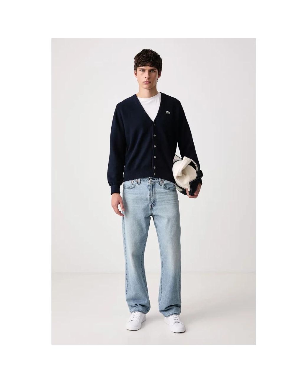 Cardigans Lacoste pour homme en coloris Black