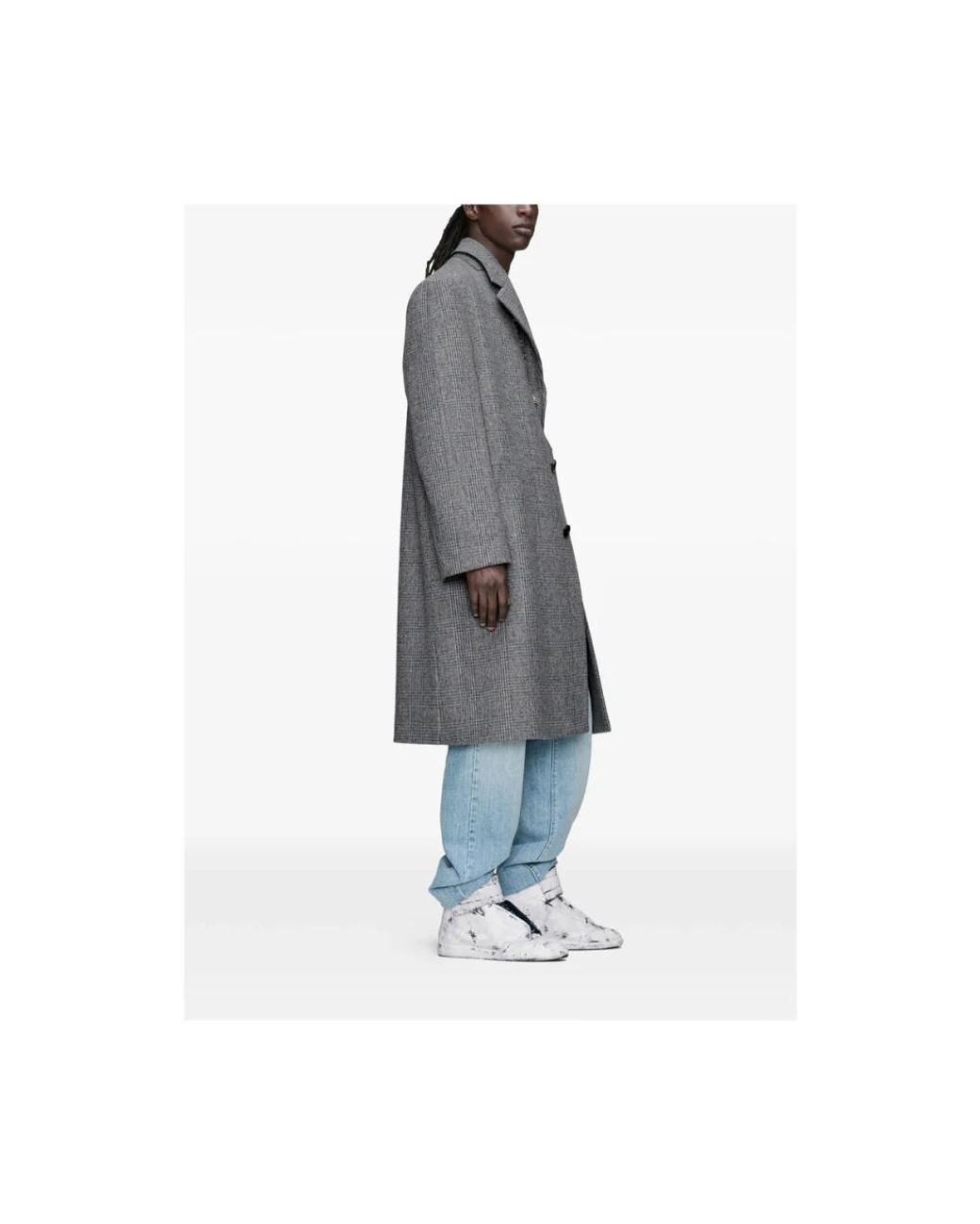Maison Margiela Gray Single-Breasted Coats for men