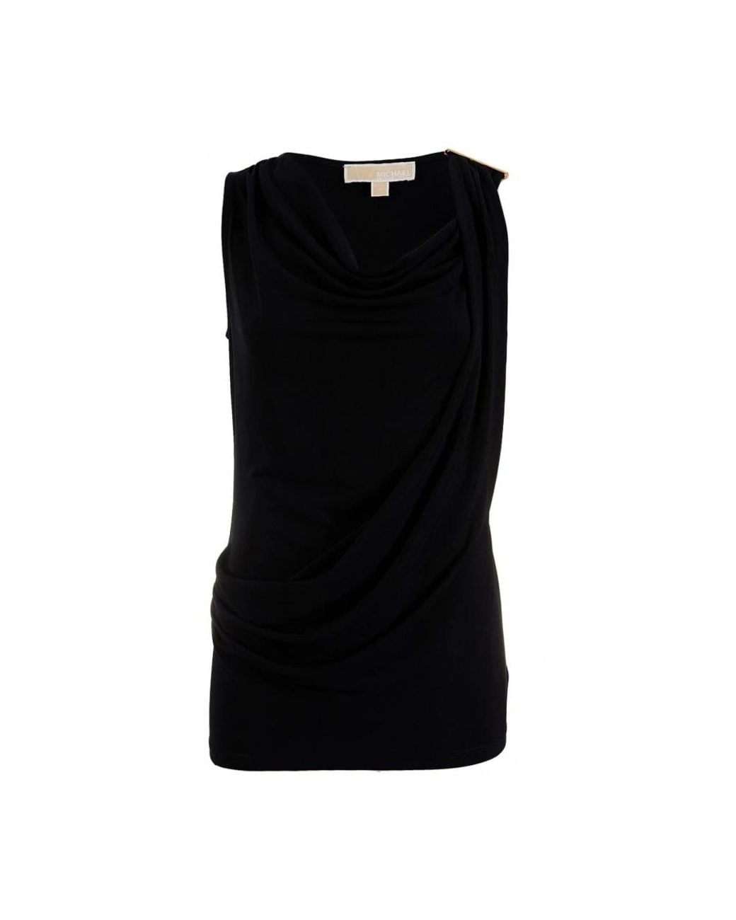 Michael Kors Black Sleeveless Tops