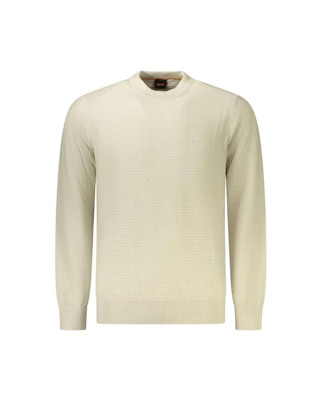 Boss Natural Round-Neck Knitwear for men
