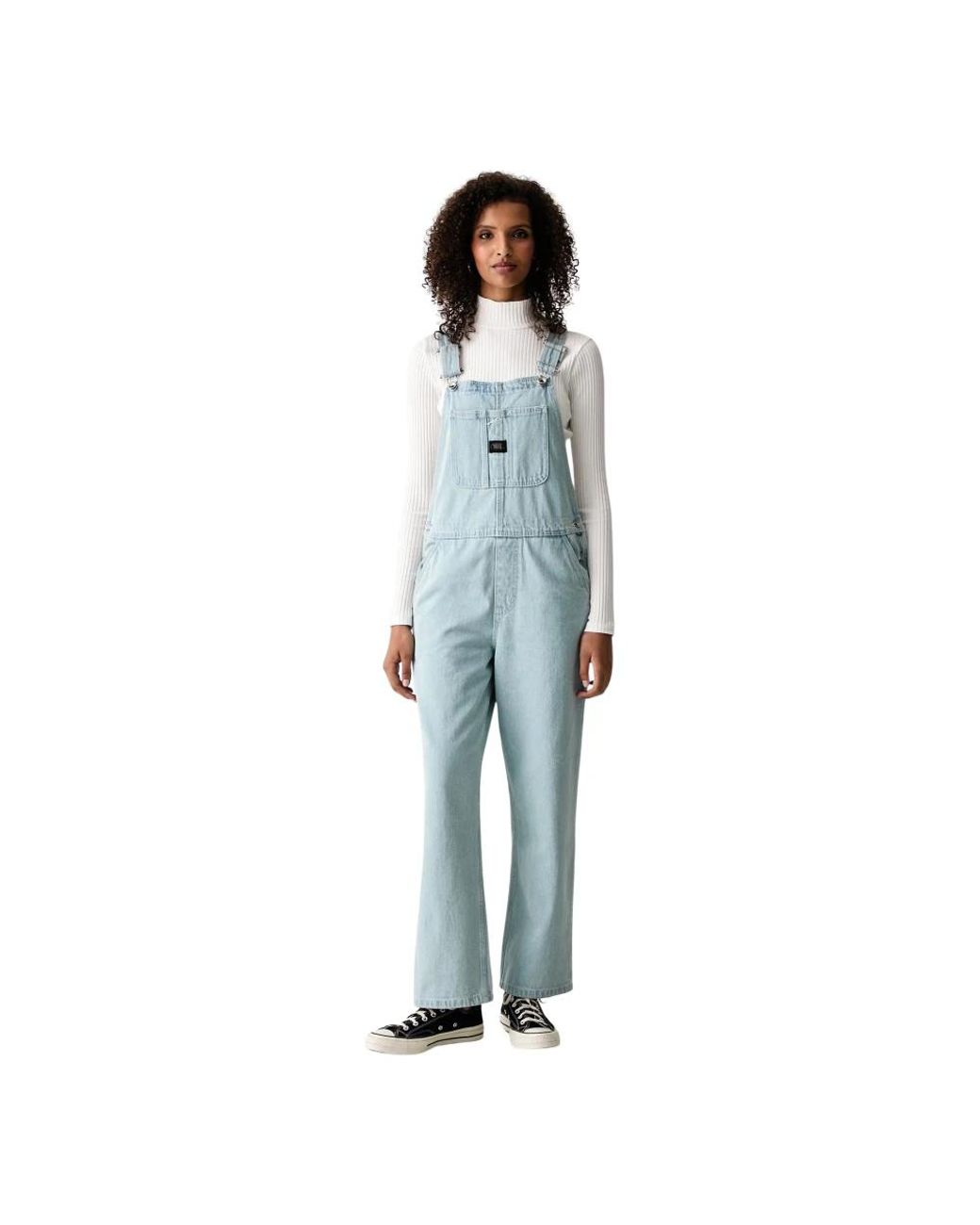 Vans Jumpsuits & Playsuits ,Blauw ,Denim Chore Denim Overall in het Blue
