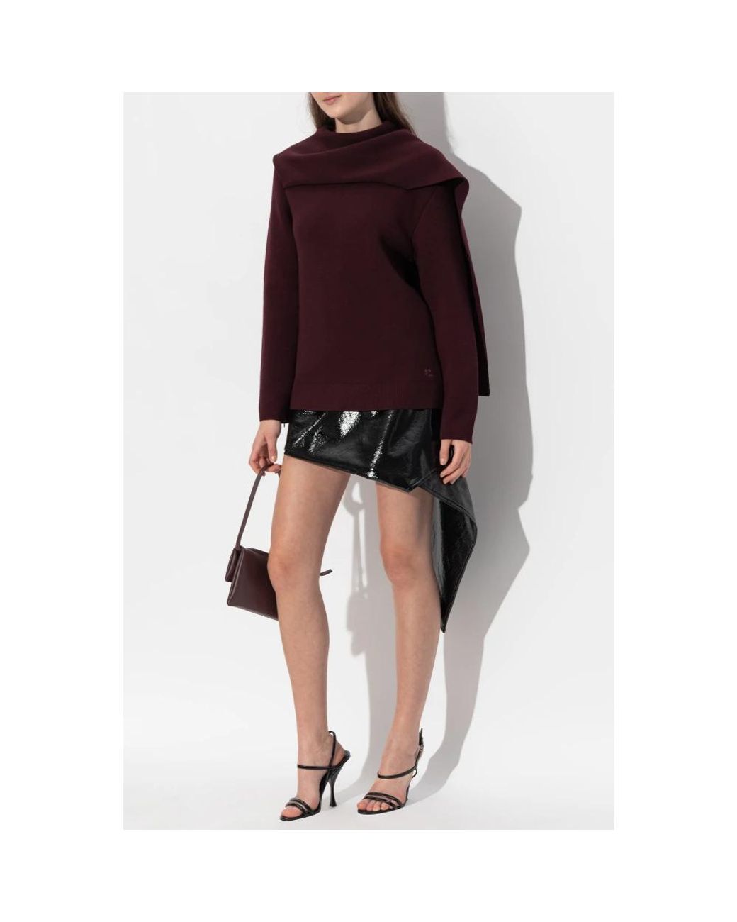 Courreges Purple Wollpullover