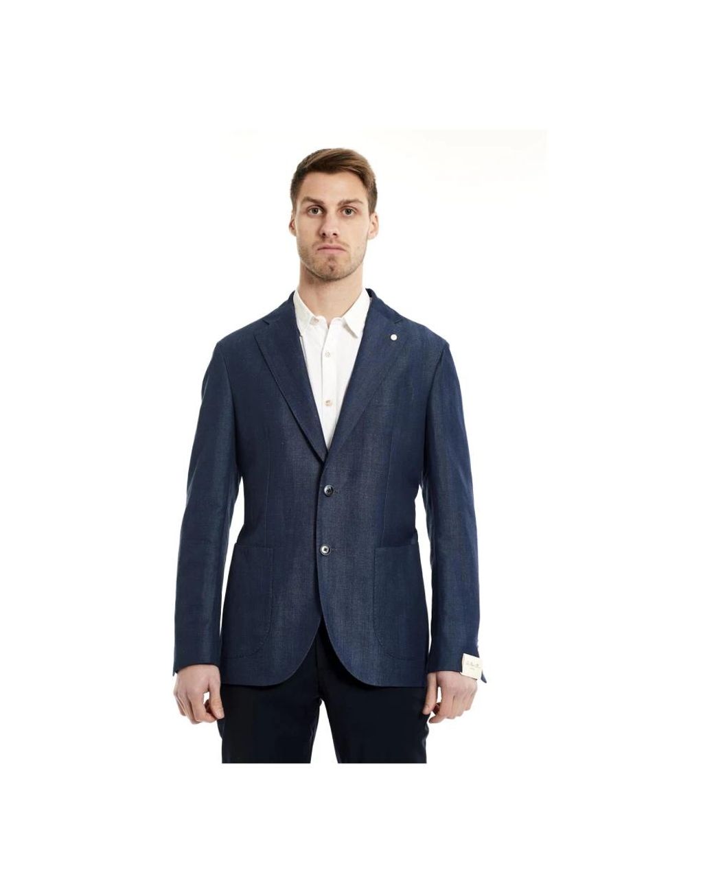 Luigi Bianchi Blue Blazers for men